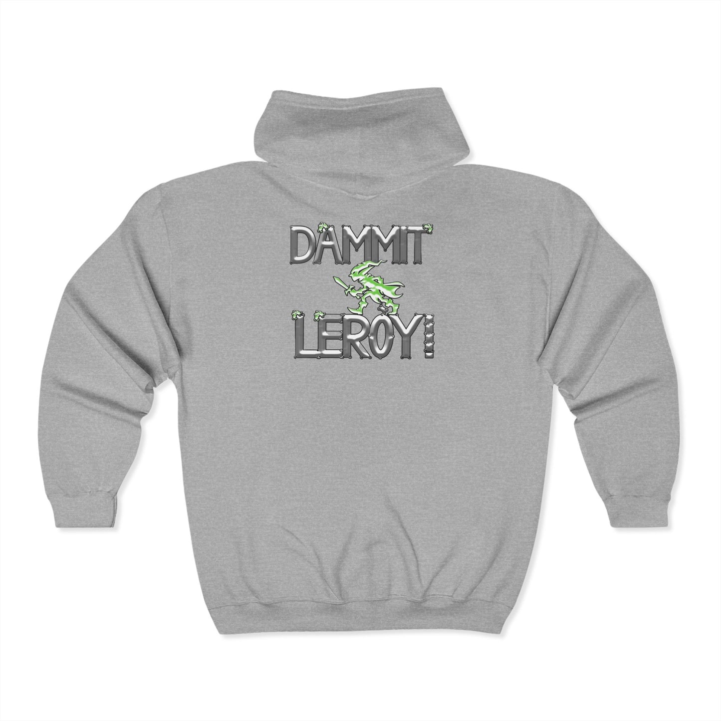 Dammit Leroy Unisex Heavy Blend™ Full Zip Hooded Sweatshirt