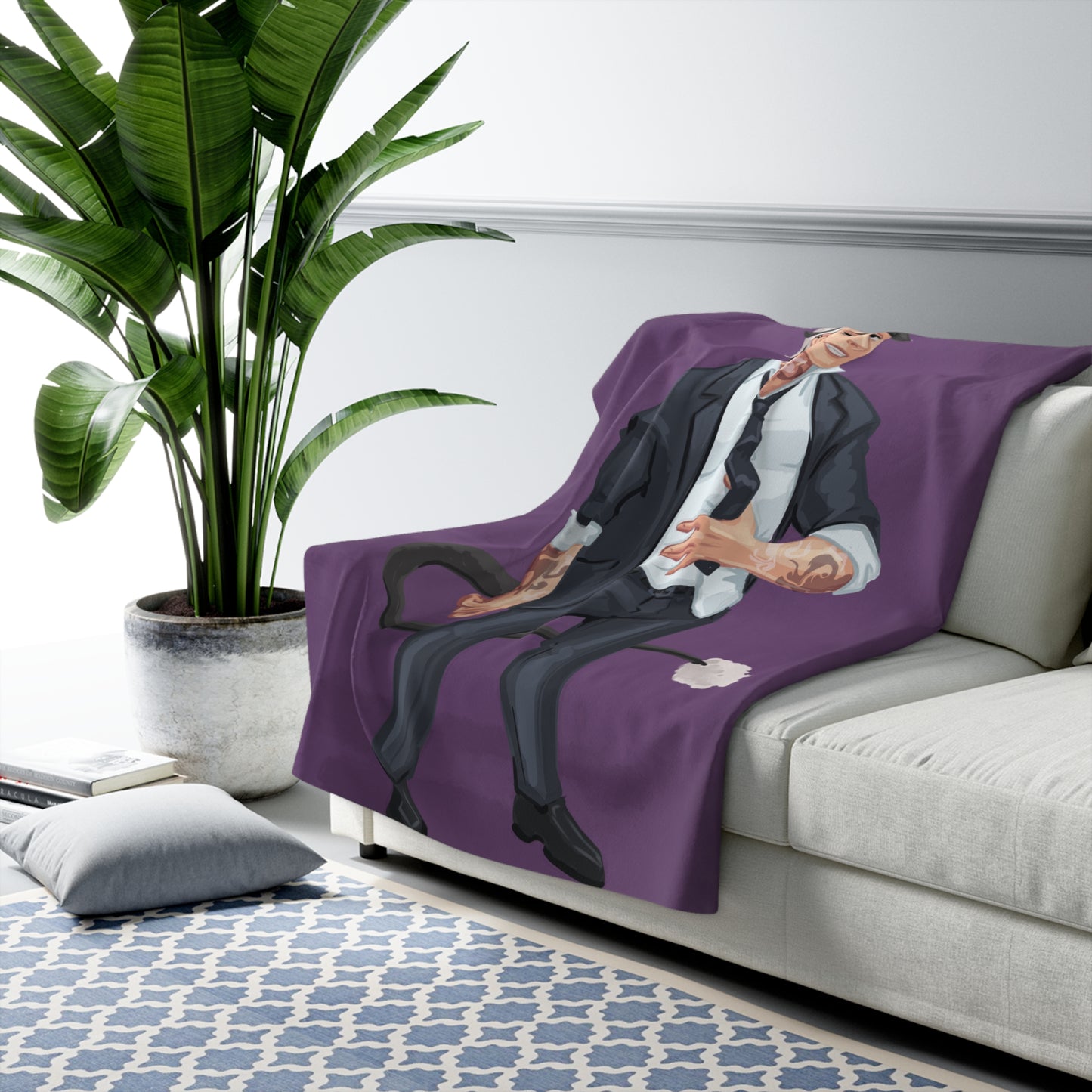 Cassandra Featherstone x Phantom Dame 'Salem' (Discordia University) Sherpa Fleece Blanket