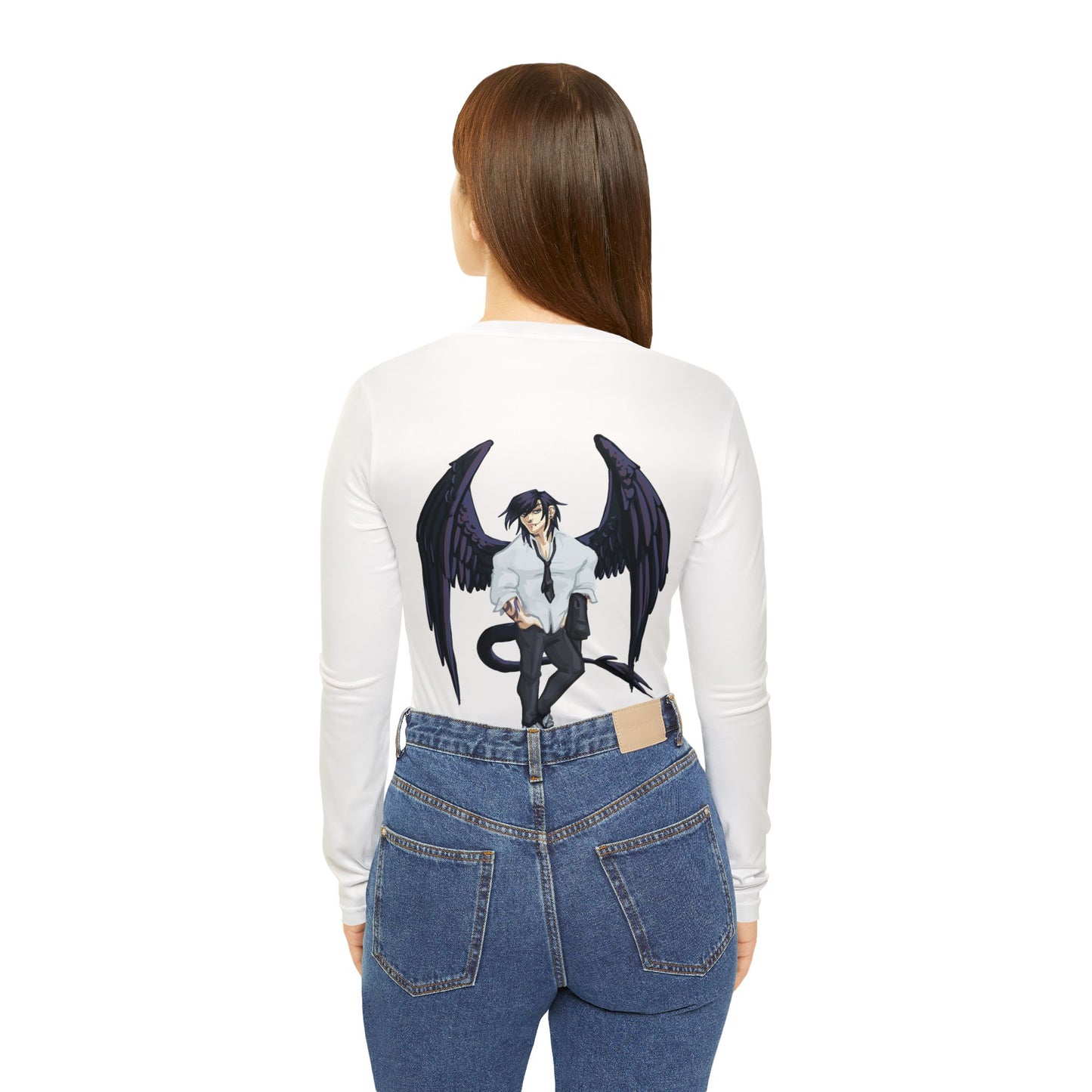 Cassandra Featherstone x Phantom Dame 'Oriel' (Discordia University) Women's Long Sleeve V-neck Shirt (AOP)