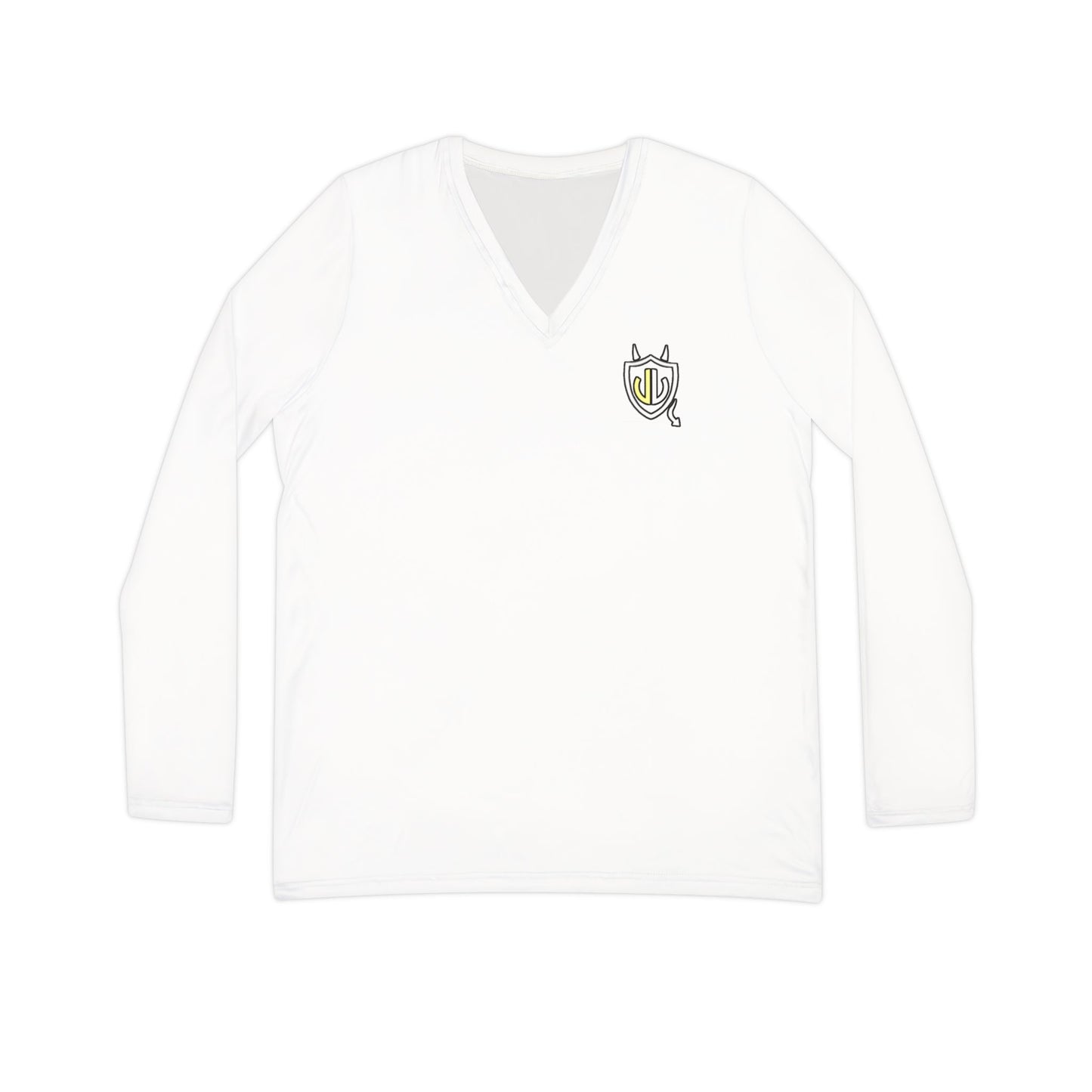 Cassandra Featherstone x Phantom Dame 'Oriel' (Discordia University) Women's Long Sleeve V-neck Shirt (AOP)