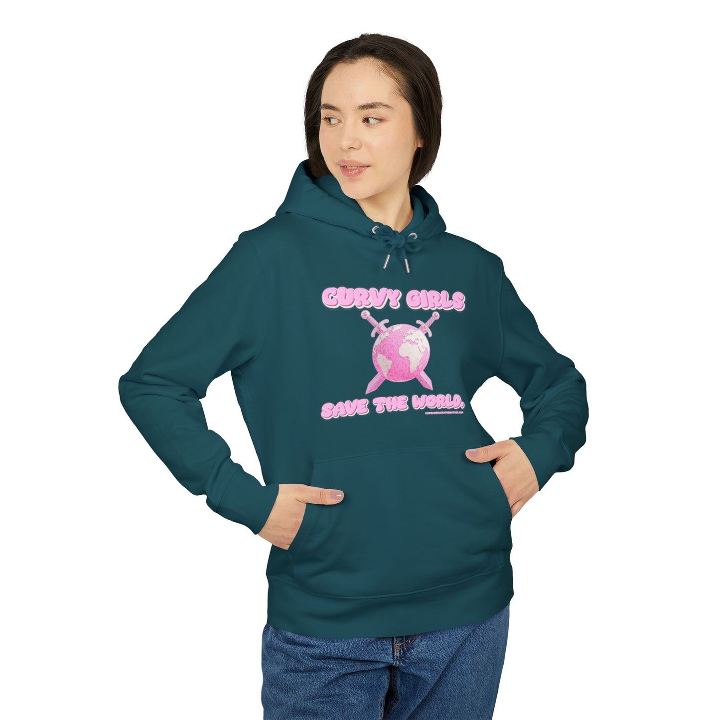 'Curvy Girls Save The World' Unisex Cruiser 2.0 Hoodie