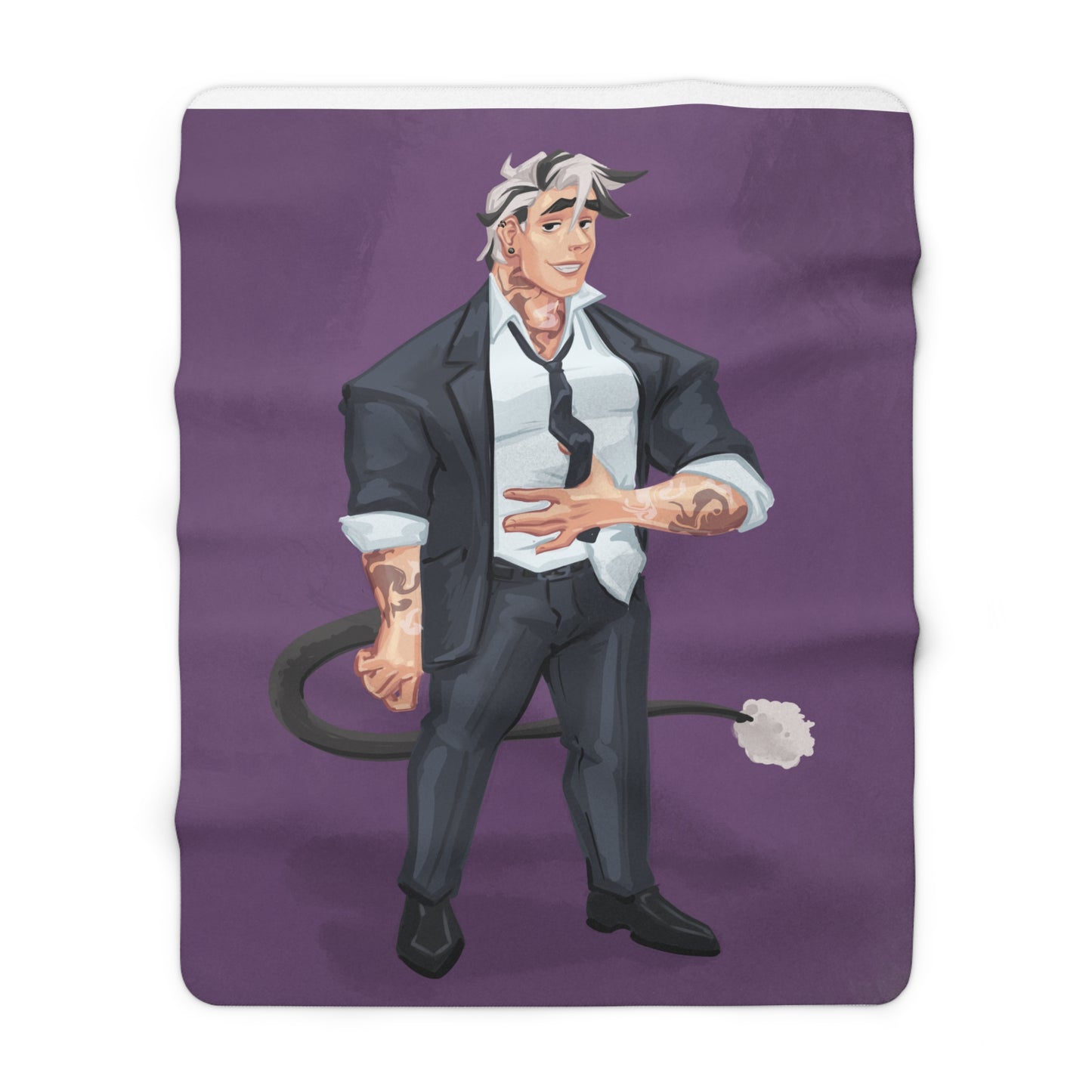 Cassandra Featherstone x Phantom Dame 'Salem' (Discordia University) Sherpa Fleece Blanket