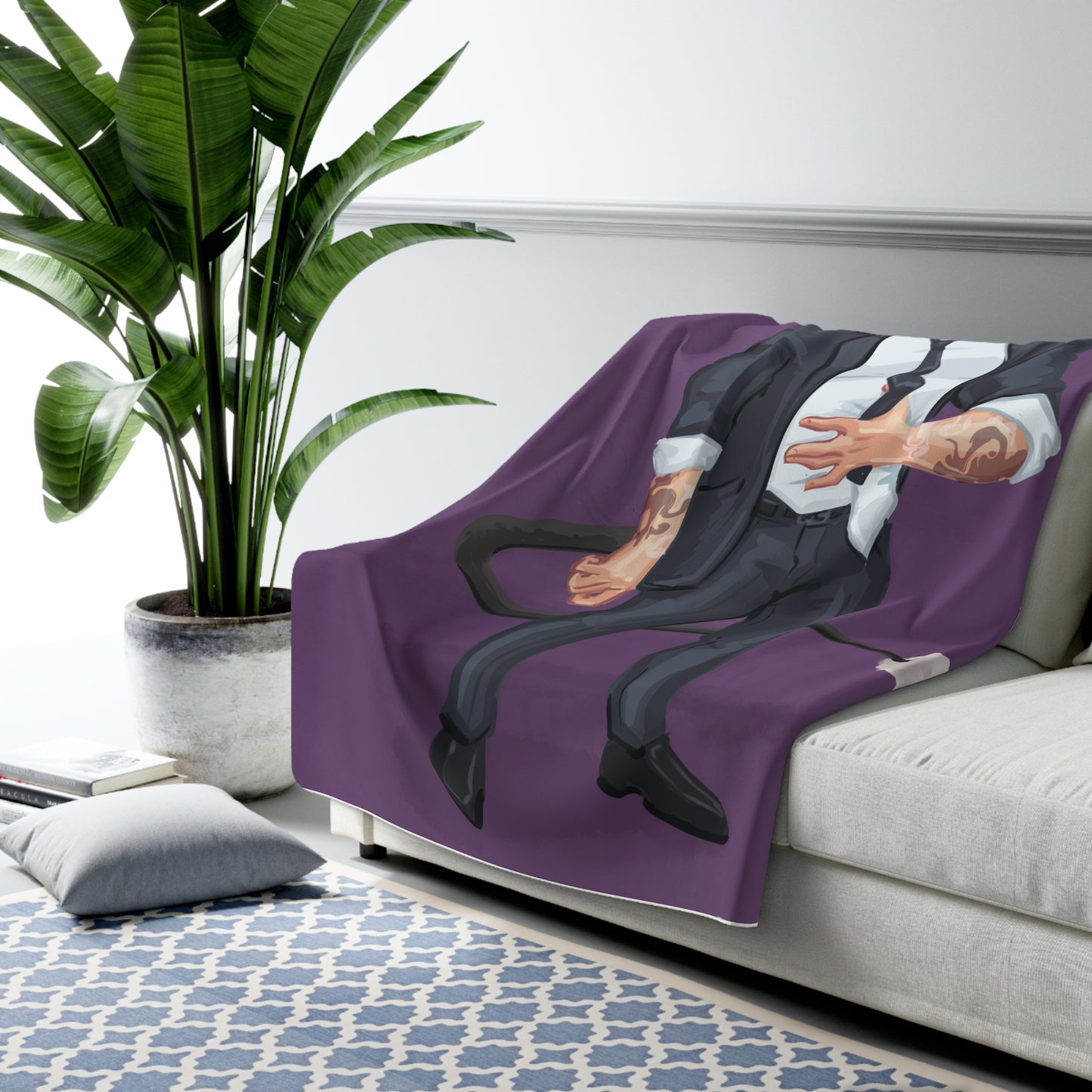 Cassandra Featherstone x Phantom Dame 'Salem' (Discordia University) Sherpa Fleece Blanket