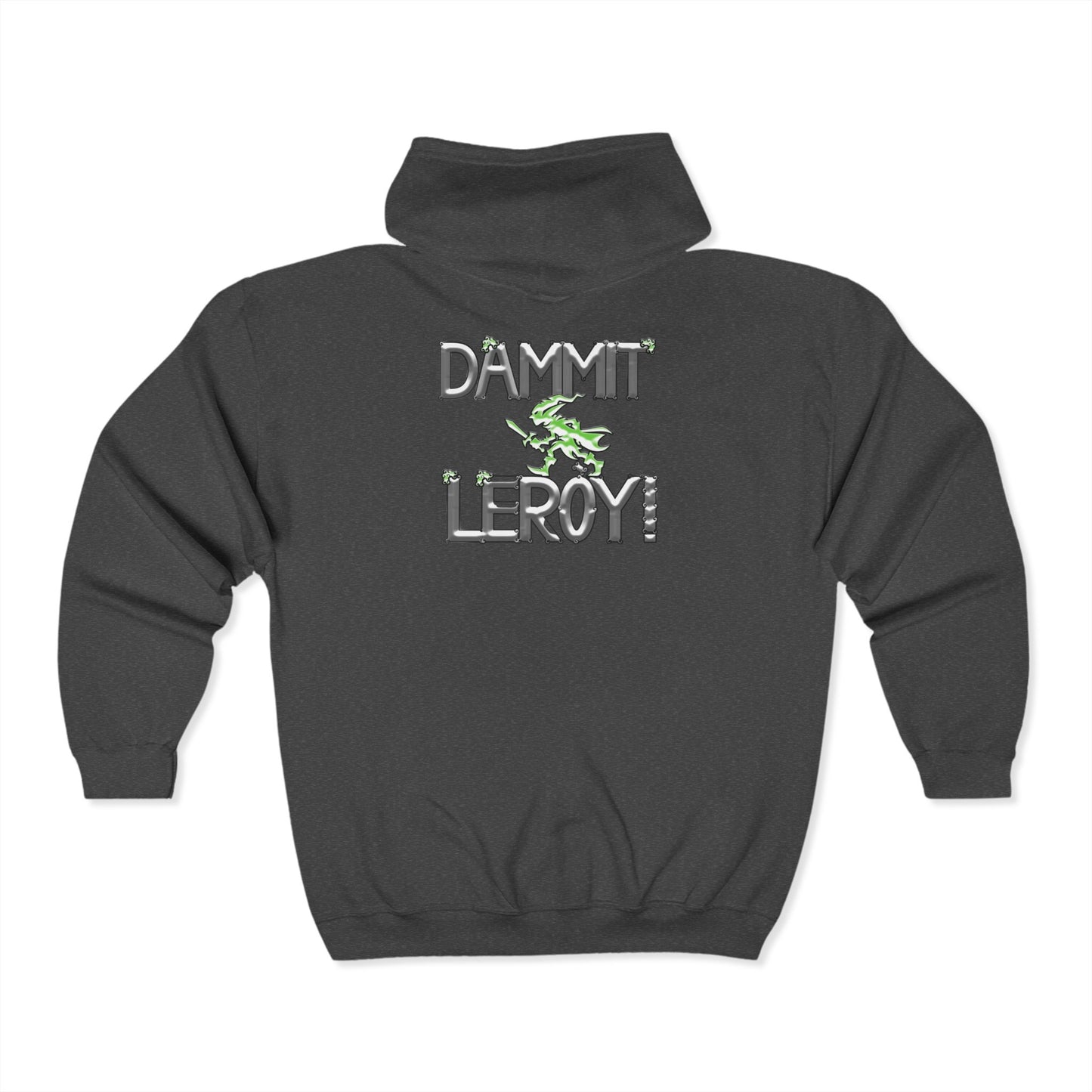 Dammit Leroy Unisex Heavy Blend™ Full Zip Hooded Sweatshirt