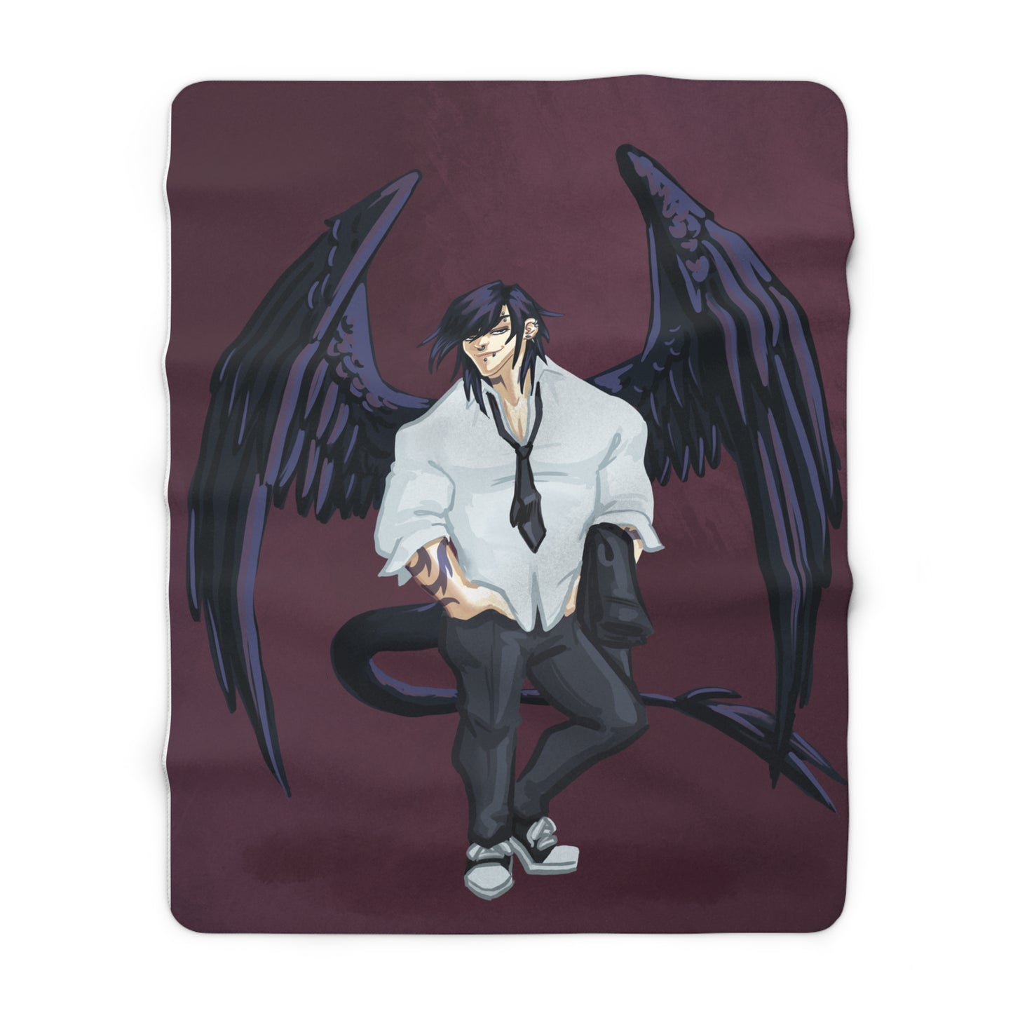 Cassandra Featherstone x Phantom Dame 'Oriel' (Discordia University) Sherpa Fleece Blanket