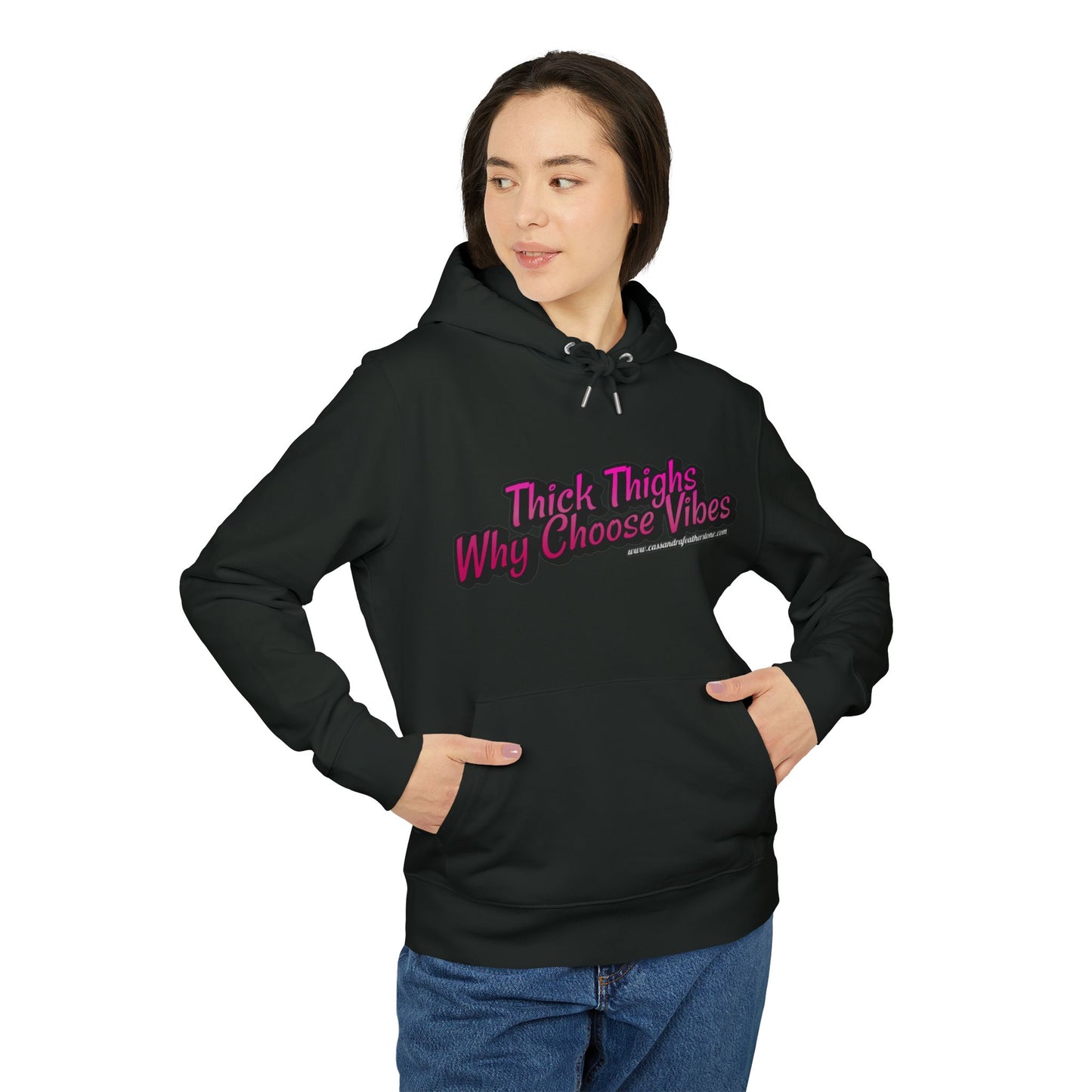 'Thick Thighs, WhyChoose Vibes' Unisex Cruiser 2.0 Hoodie