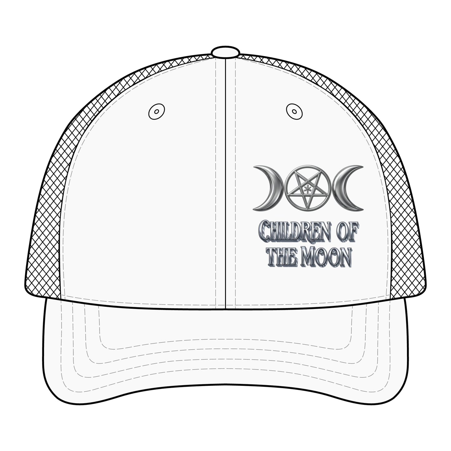 Darkness Falls COM Sandwich Trucker Cap