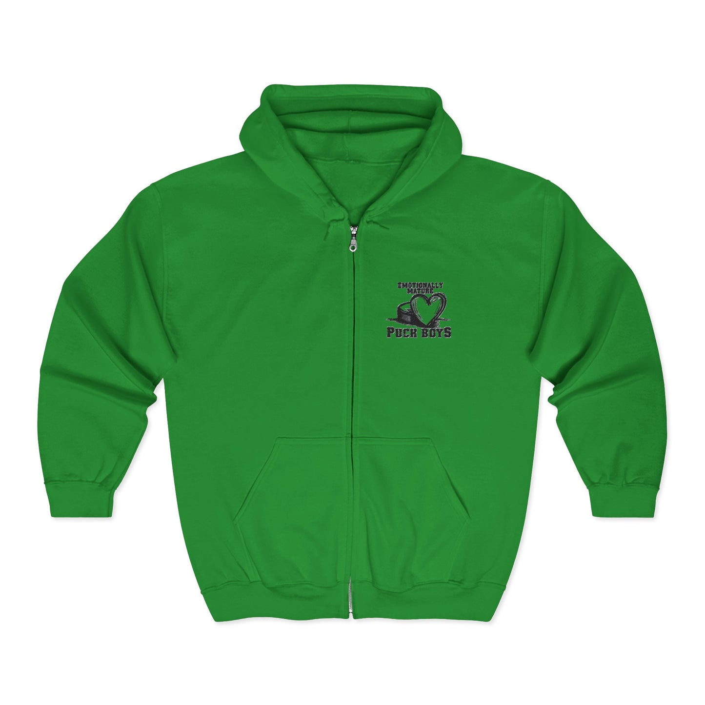 Emotionally Mature Puck Boys Unisex Heavy Blend™ Full Zip Hooded Sweatshirt