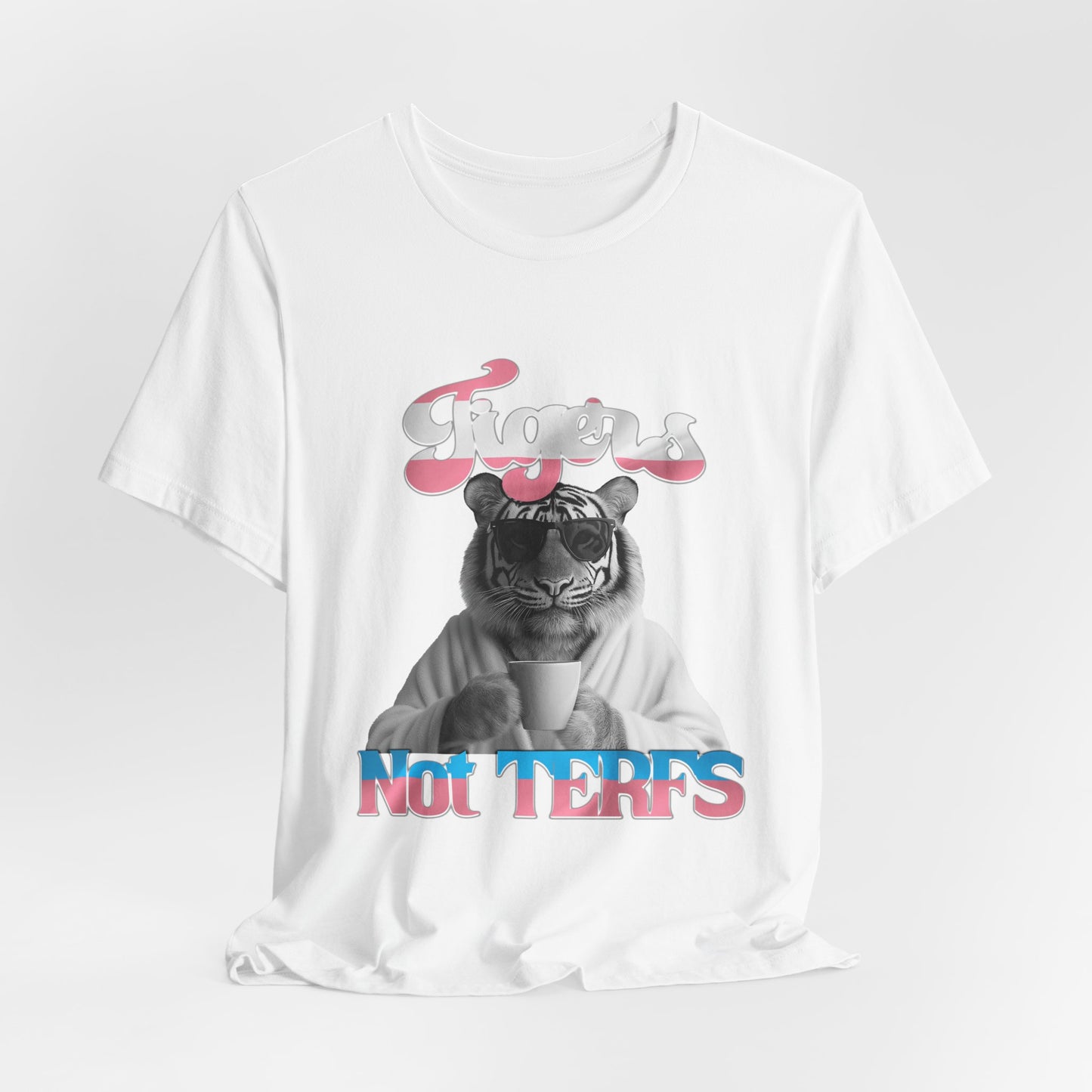 FItz Khan 'Tigers Not TERFs' Unisex Jersey Short Sleeve Tee