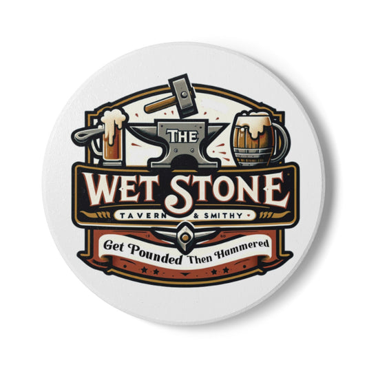 Wet Stone COM Ceramic Coaster