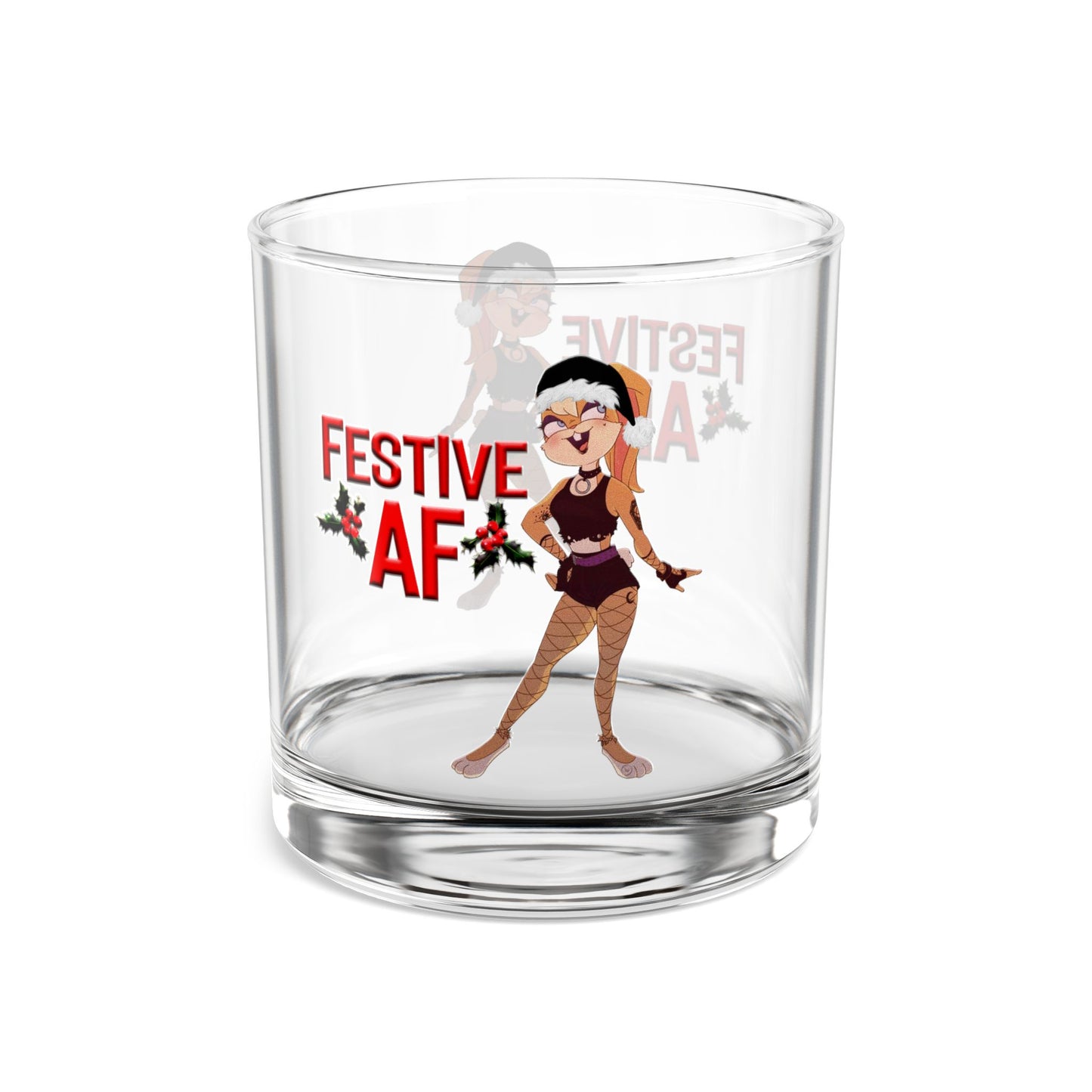 Apex Holiday Festive AF Rocks Glass, 10oz