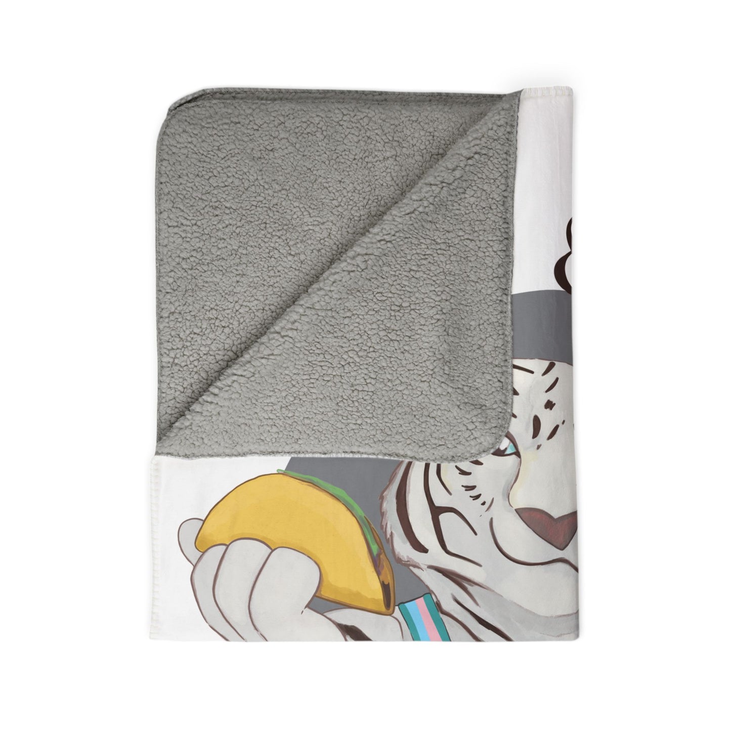 Cassandra Featherstone x Casey Wilkinson Fitz Tacos Fleece Sherpa Blanket