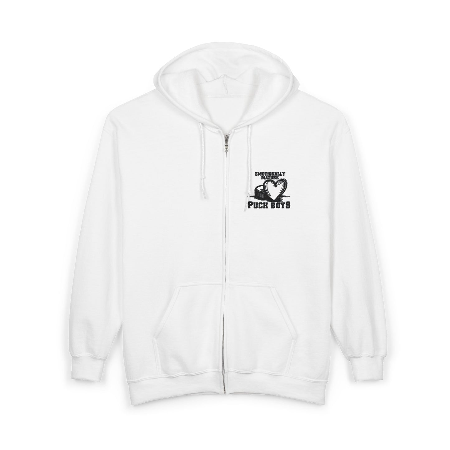 Emotionally Mature Puck Boys Unisex Heavy Blend™ Full Zip Hooded Sweatshirt