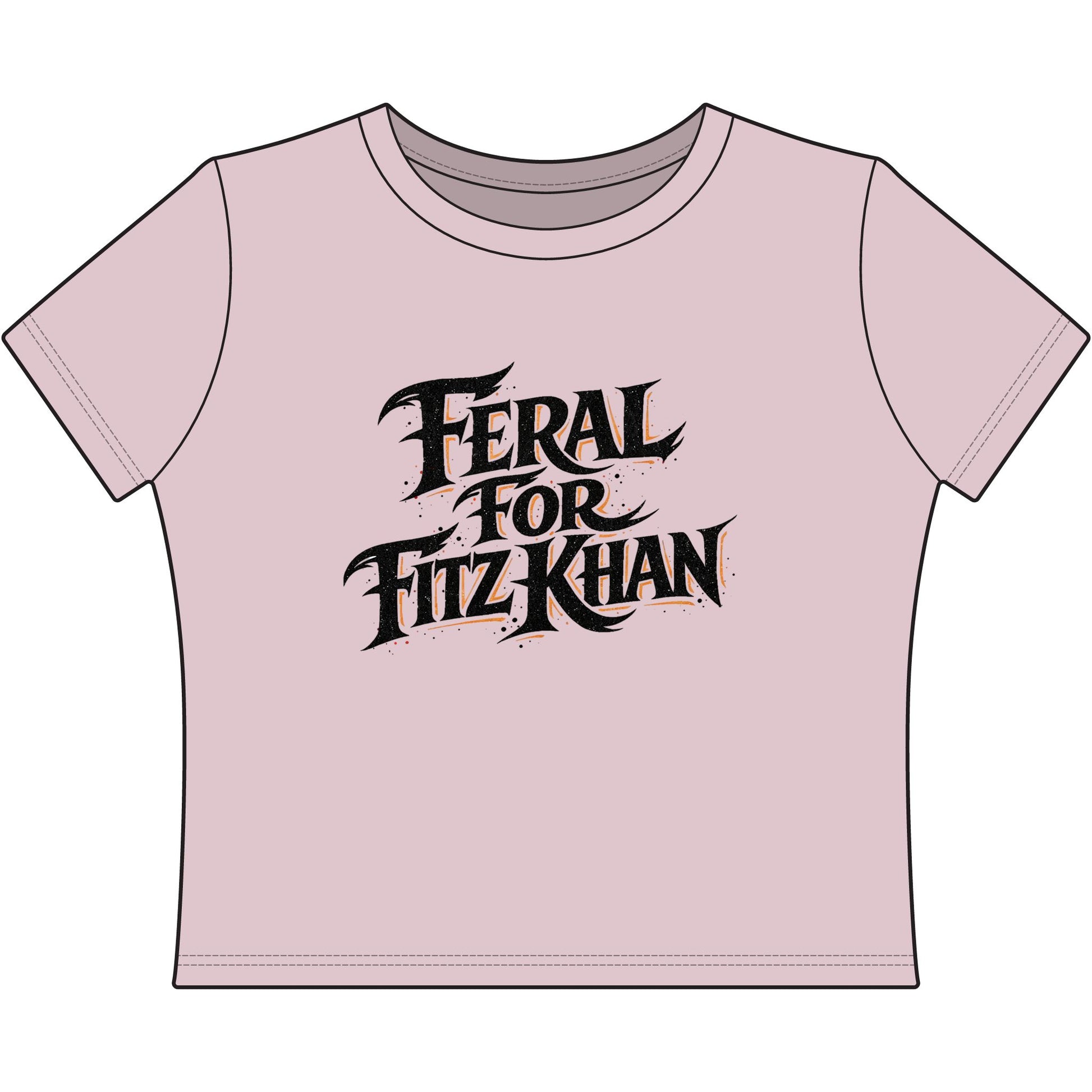 Feral for Fitz Khan Women's Baby Tee