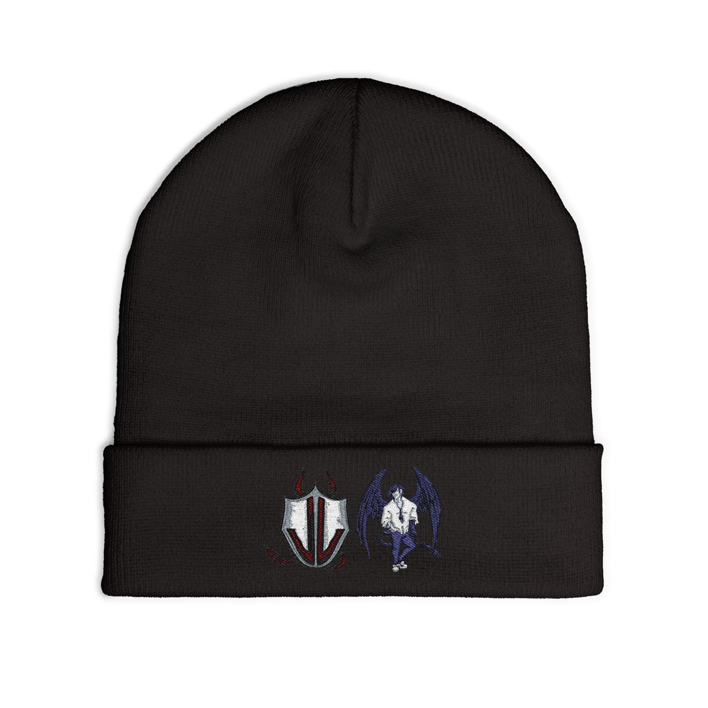 'Oriel' Cassandra Featherstone x Phantom Dame Knit Beanie (Embroidery)