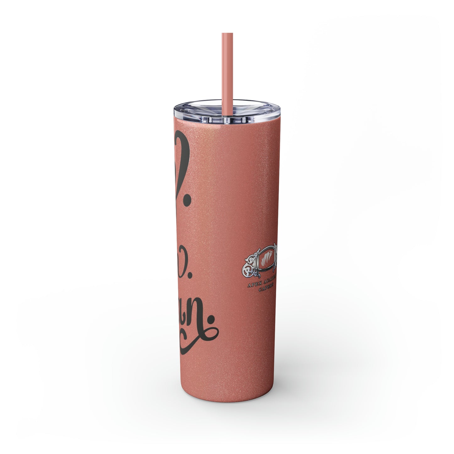 Fitz MF'N Khan Skinny Tumbler with Straw, 20oz