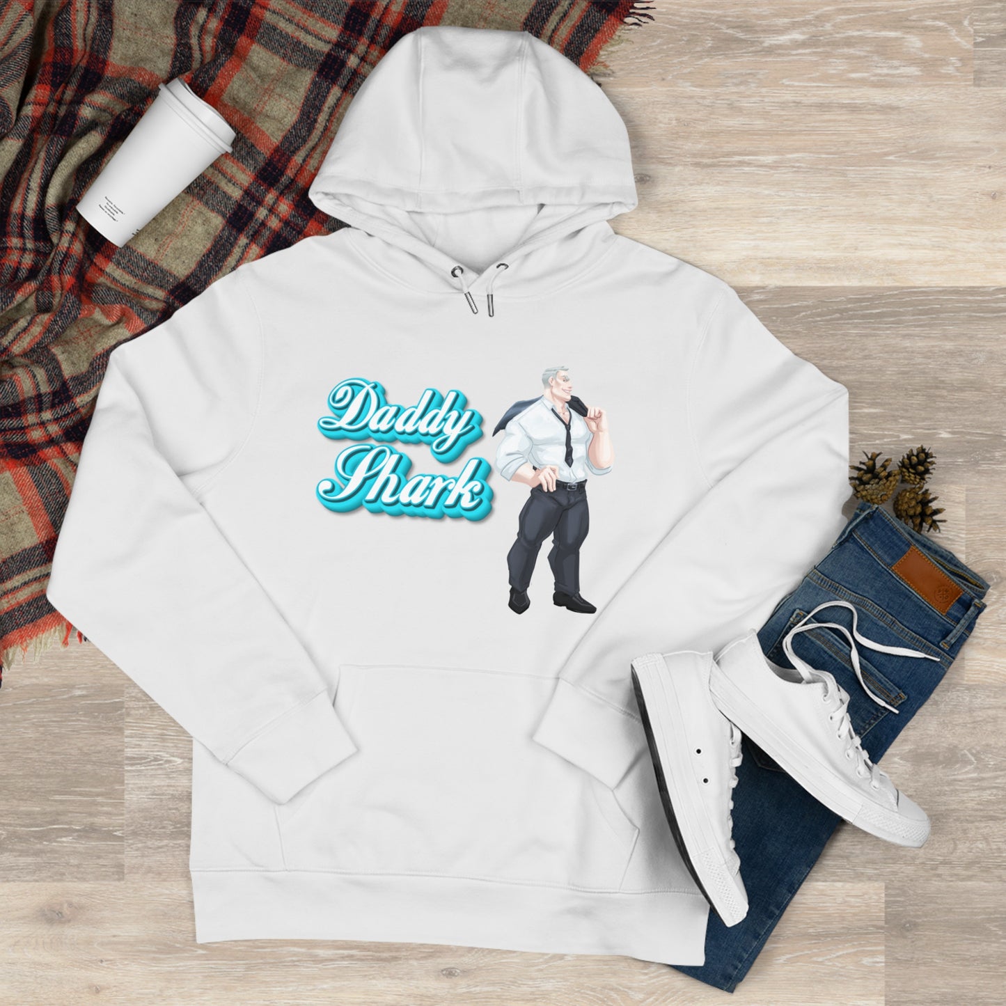 'Daddy Shark' Cassandra FeatherstonexPhantom DamexHoneyyfae Hooded Sweatshirt