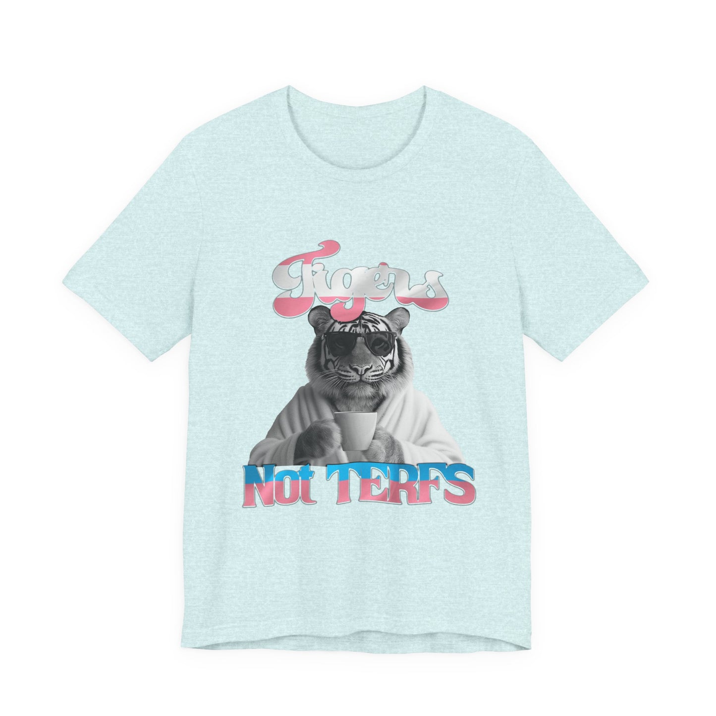 FItz Khan 'Tigers Not TERFs' Unisex Jersey Short Sleeve Tee