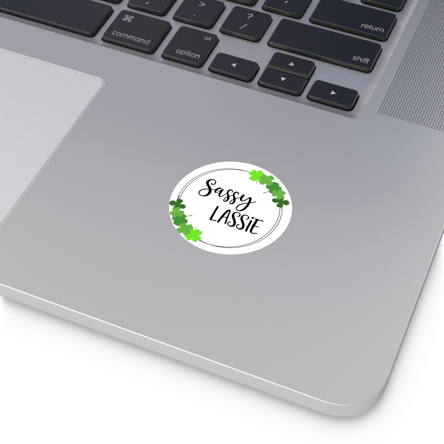 Sassy Lassie Round Vinyl Stickers