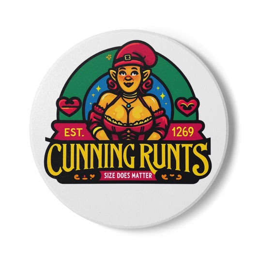 Cunning Runts COM Ceramic Coaster