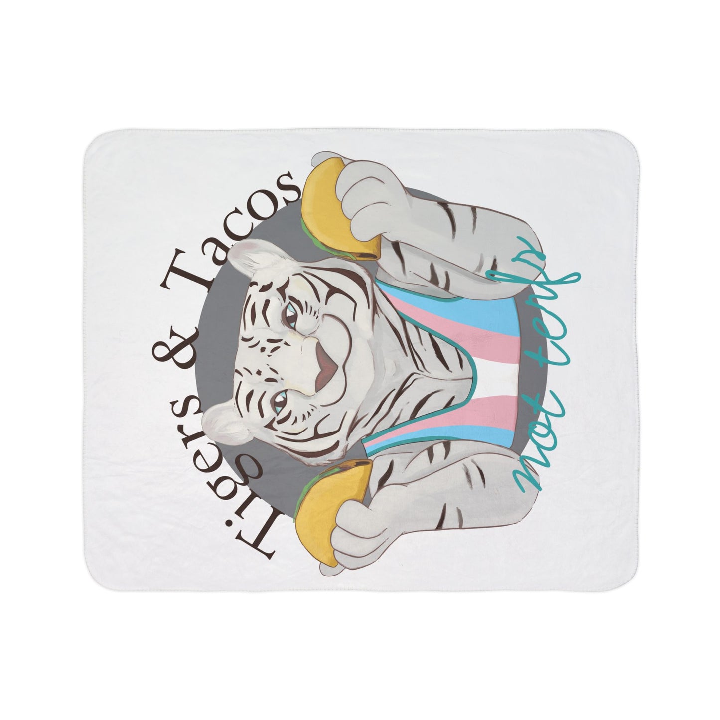 Cassandra Featherstone x Casey Wilkinson Fitz Tacos Fleece Sherpa Blanket