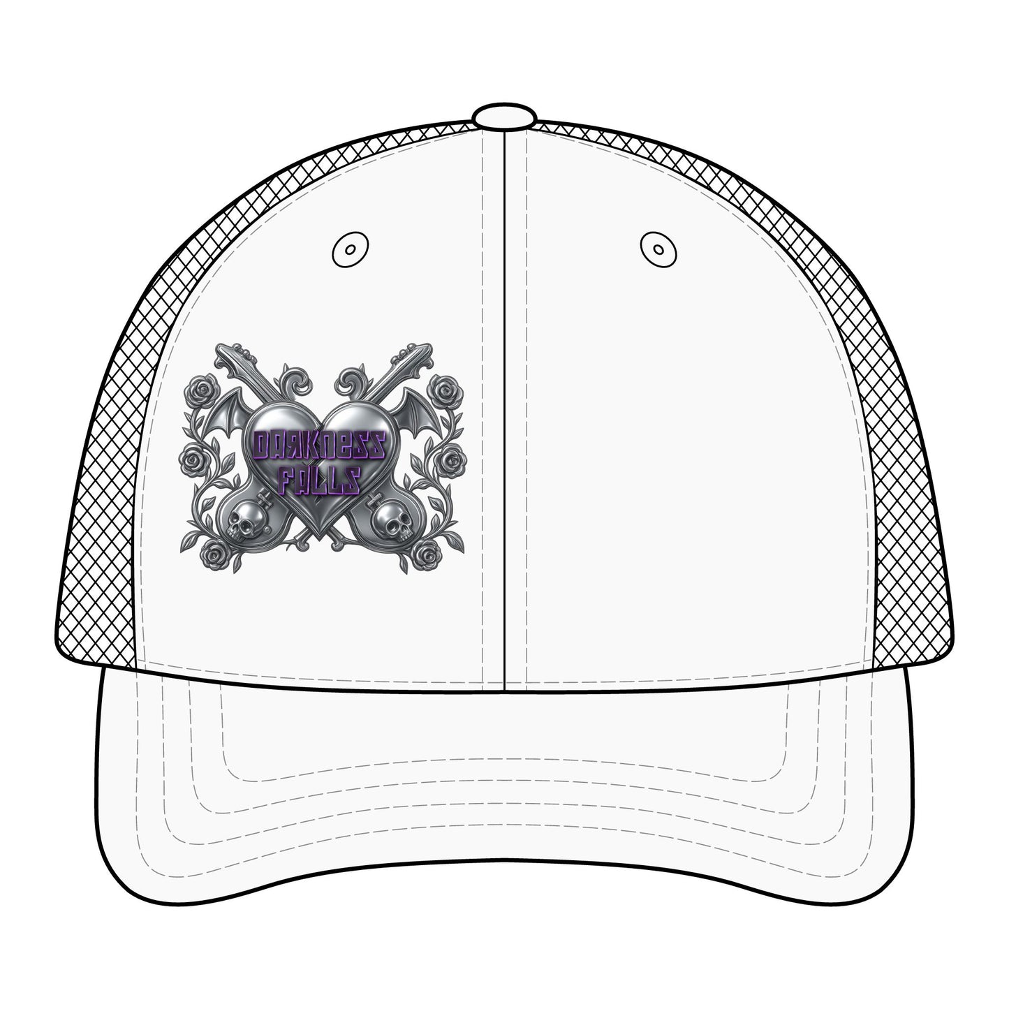 Darkness Falls COM Sandwich Trucker Cap