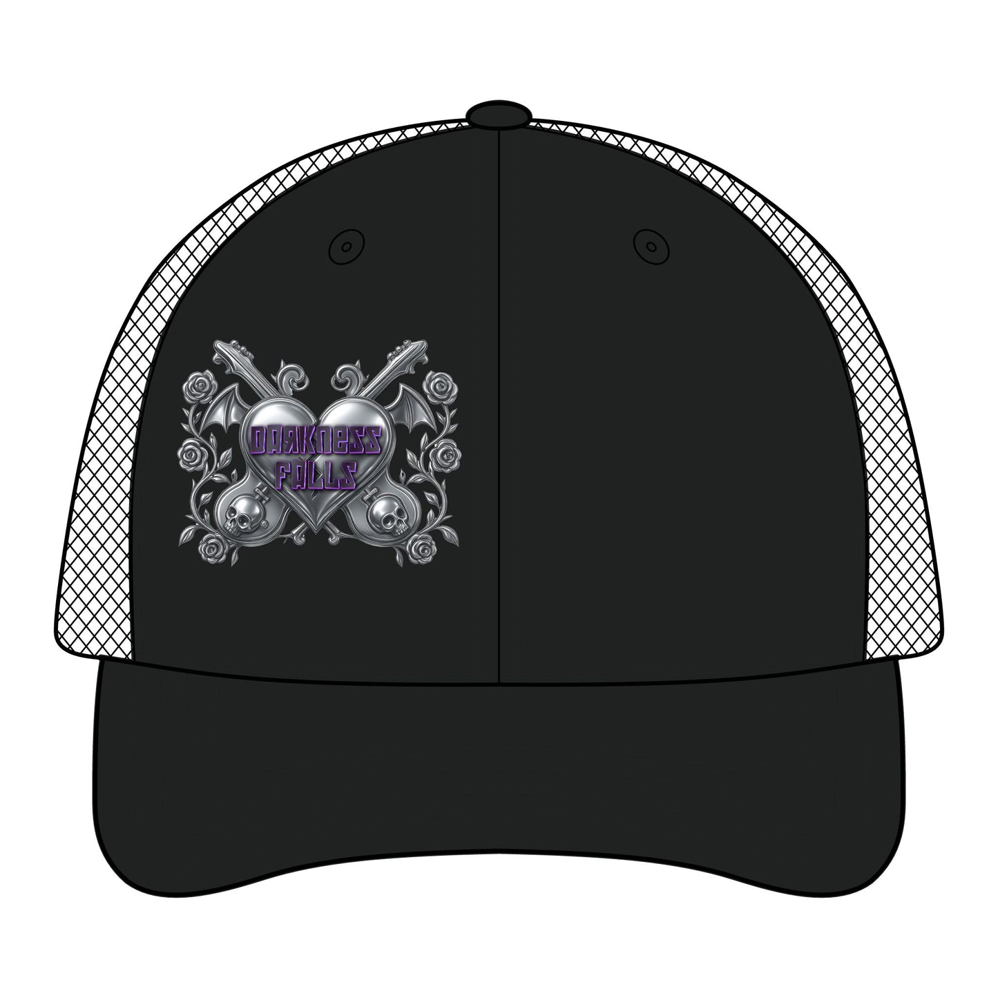 Darkness Falls COM Sandwich Trucker Cap