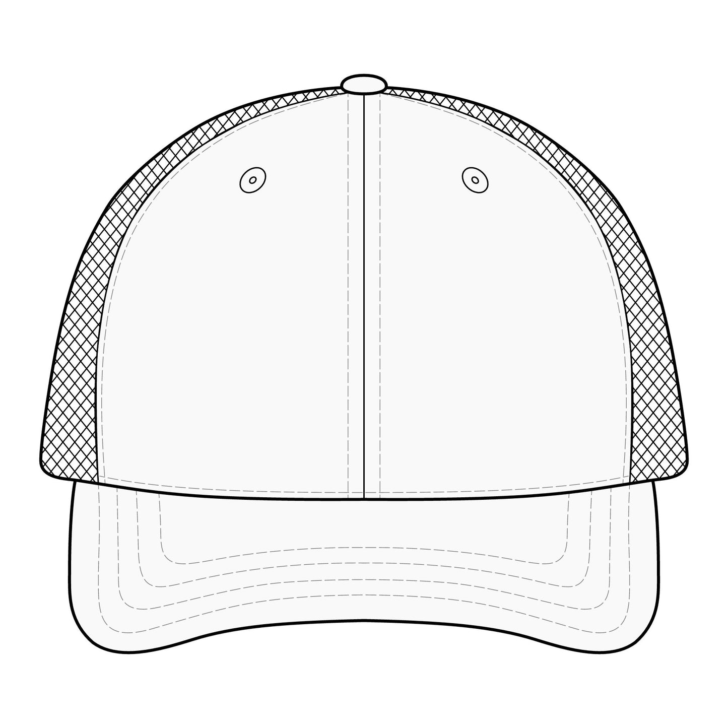 Darkness Falls COM Sandwich Trucker Cap