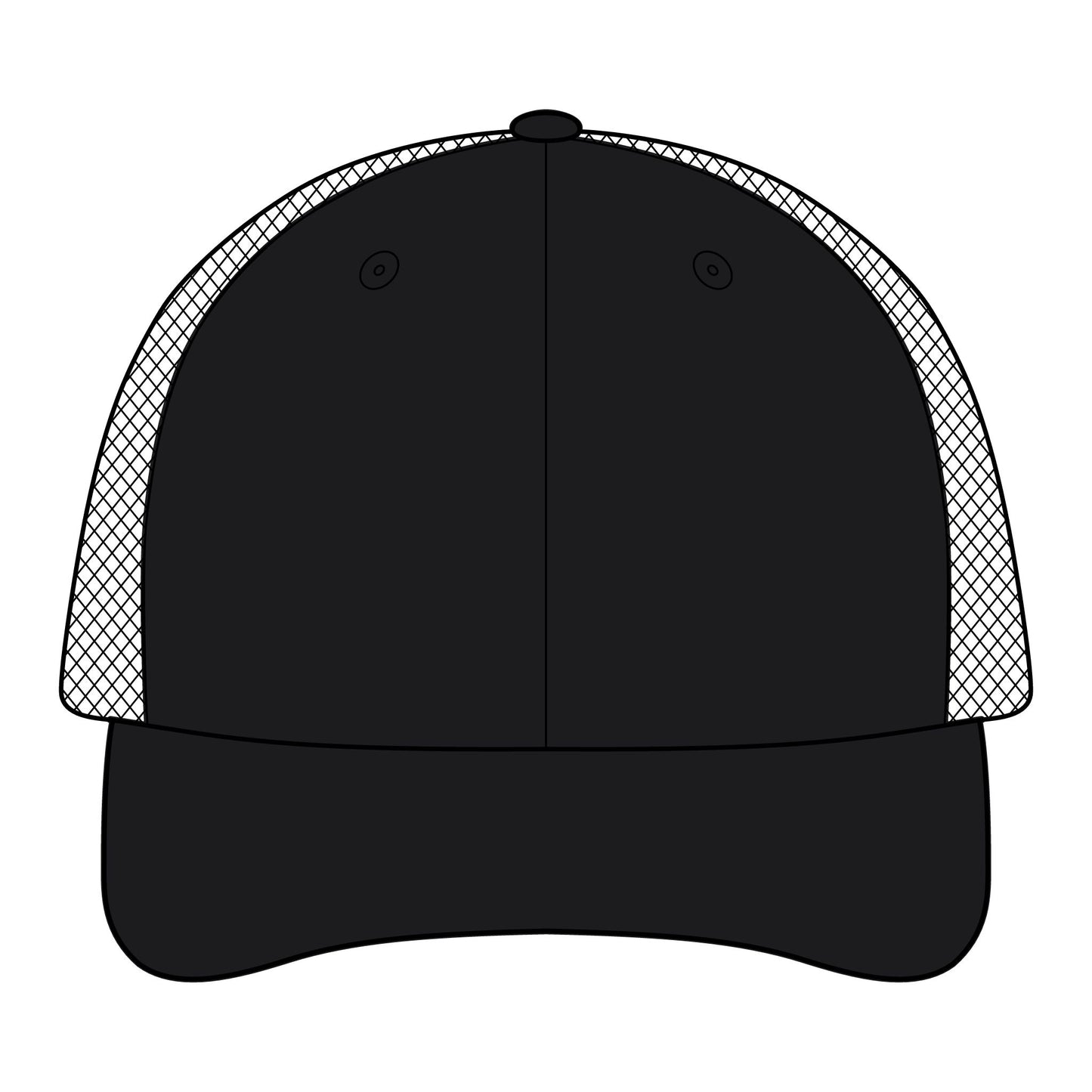 Darkness Falls COM Sandwich Trucker Cap