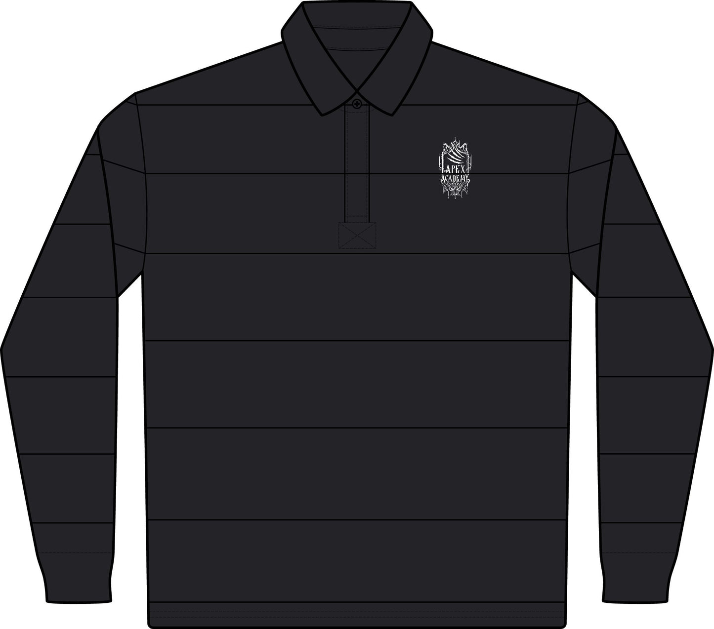Cassandra Featherstone x Aethrastic Designs Classic Long Sleeve Rugby Polo