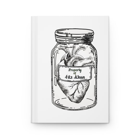 Property of Fitz Khan Heart Jar Hardcover Journal Matte