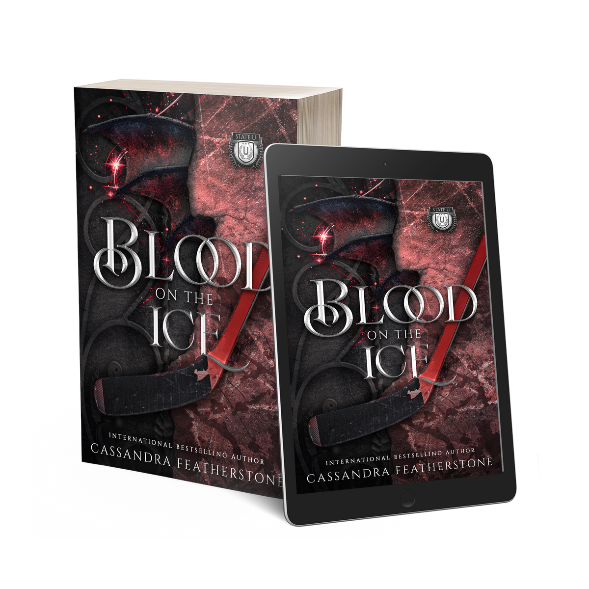 Blood on the Ice (ALT COVER): A Reverse Harem Shifter Hockey Academy Romance