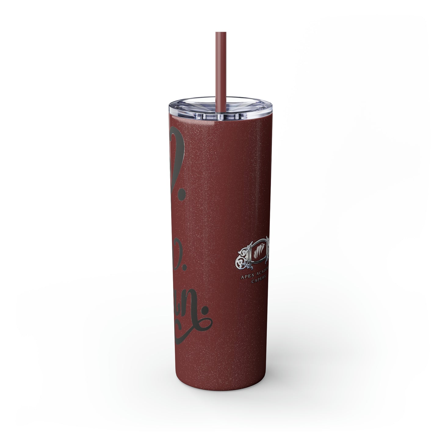 Fitz MF'N Khan Skinny Tumbler with Straw, 20oz