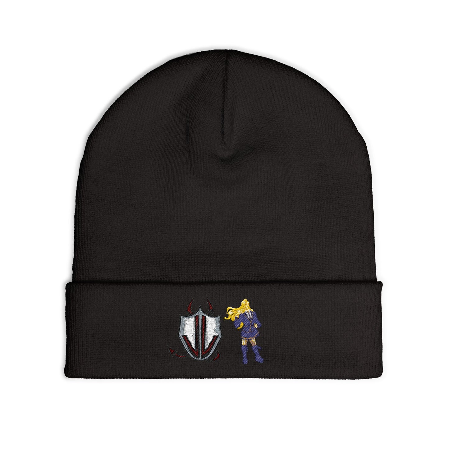 'Xerxes' Cassandra Featherstone x Phantom Dame Knit Beanie (Embroidery)