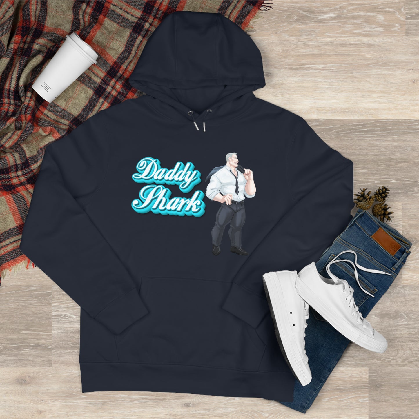 'Daddy Shark' Cassandra FeatherstonexPhantom DamexHoneyyfae Hooded Sweatshirt