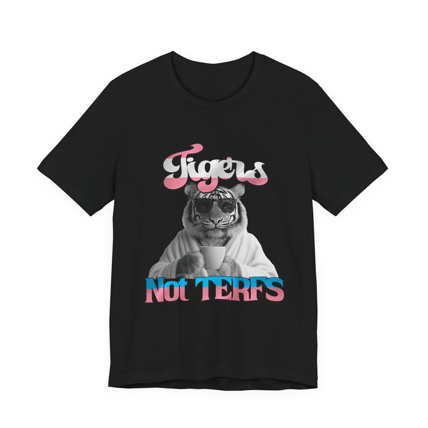 FItz Khan 'Tigers Not TERFs' Unisex Jersey Short Sleeve Tee