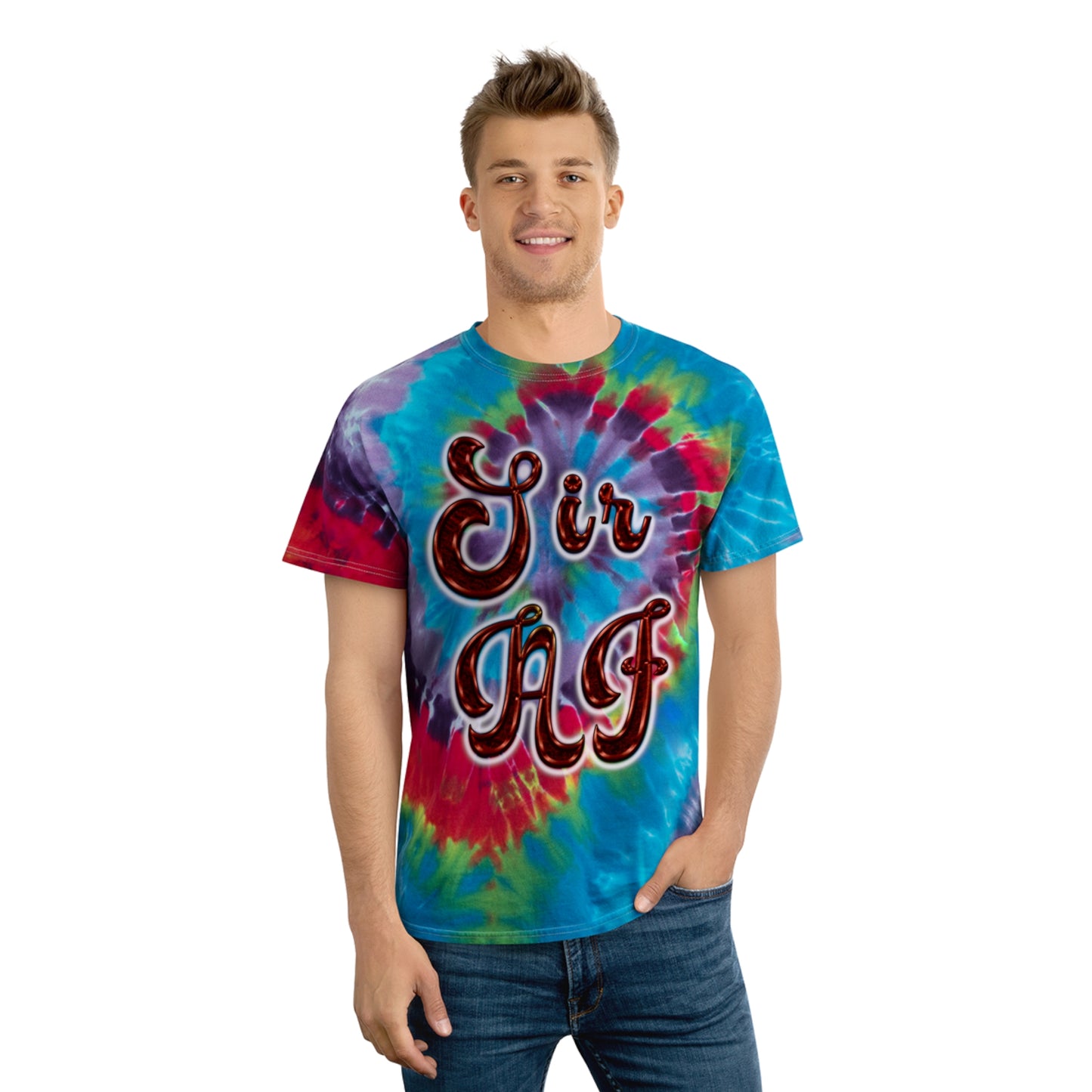 Felix's Sir AF Tie-Dye Tee, Spiral