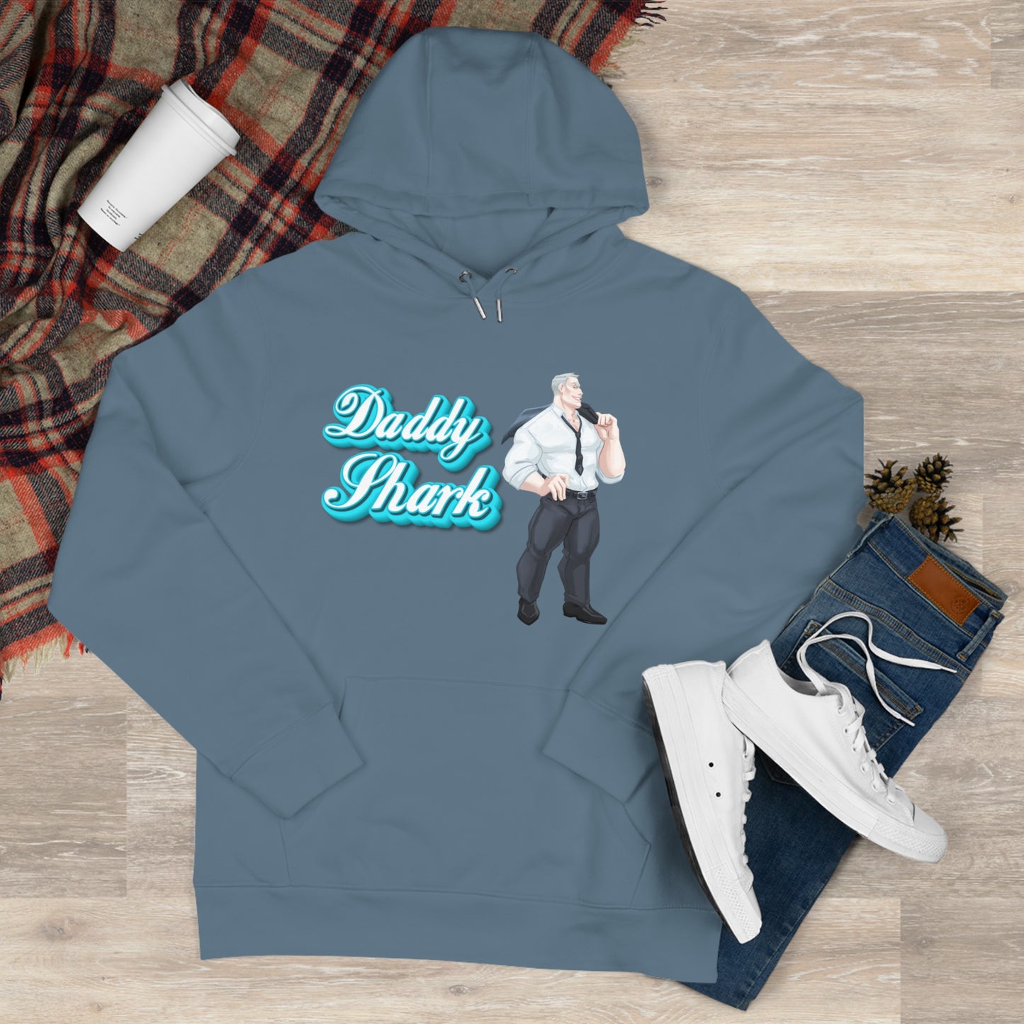 'Daddy Shark' Cassandra FeatherstonexPhantom DamexHoneyyfae Hooded Sweatshirt