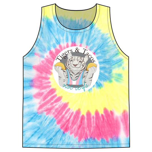 Cassandra Featherstone x Casey Wilkinson Fitz Tacos Unisex Tie-Dye Tank Top