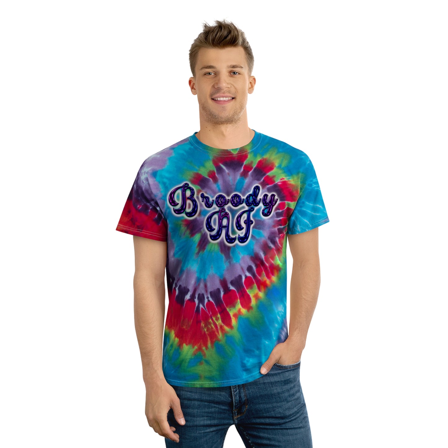 Renard's Broody AF Tie-Dye Tee, Spiral