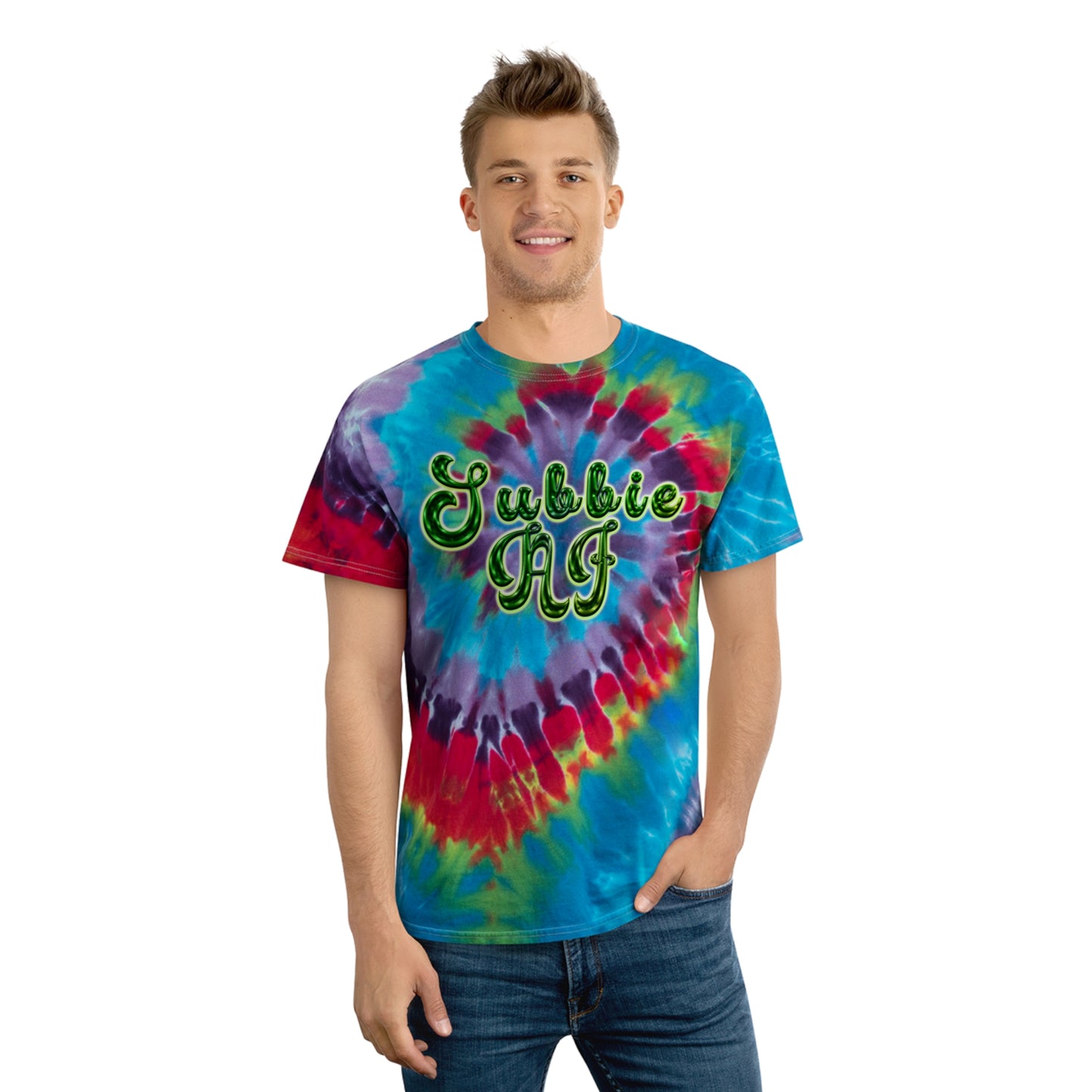 Chess' Subbie AF Tie-Dye Tee, Spiral