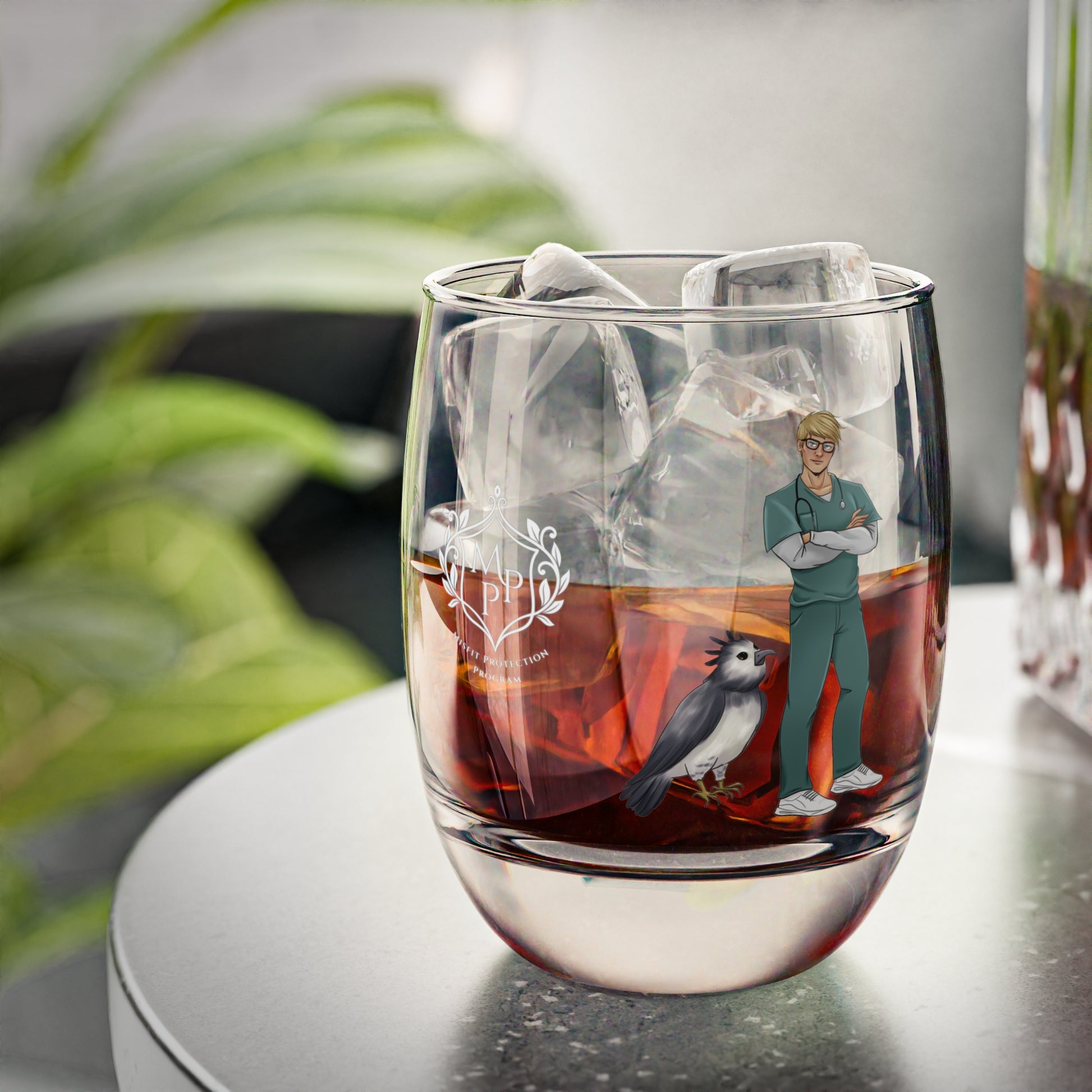 Cassandra Featherstone x Honeyy.Fae 'Presley' Stemless Glass 6oz Height, in 3.50 Rim diameter, in 2.36 Bottom diameter, in 2.52 Sell whiskey glasses as fun gifts, bar essentials, or props for special events. These come in one size: 6oz (0.17l), which fits