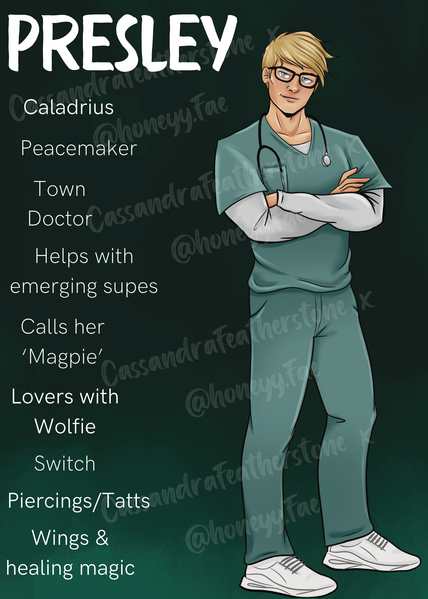 Preorder MPP CHARACTER PRINT PACK-Presley/Euryale (2) 2 @honeyy.fae prints of Prez and Eury without the watermarks. These prints have not arrived yet and will not ship until March. $10.00