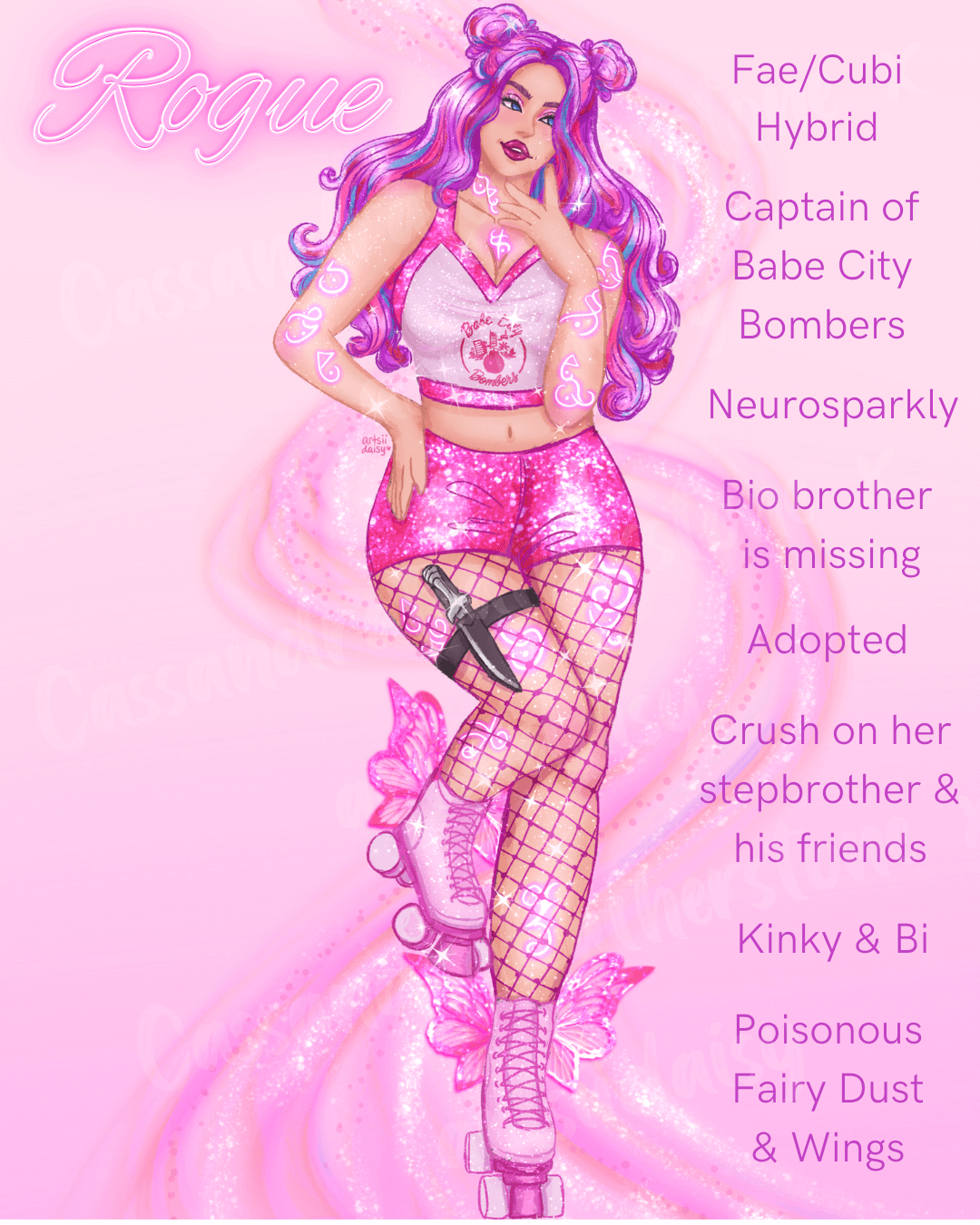 Preorder--Faetal Attraction Print-Rogue Get the art print of Rogue. Art by artsiidaisy. **This print has not arrived yet and may take until beginning of March to ship. $5.00